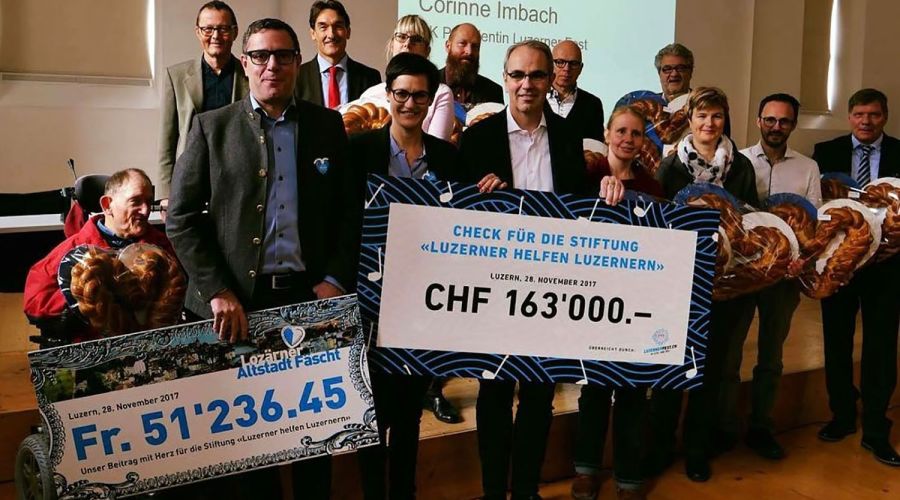 Rekordergebnis: Luzerner Fest und Altstadt F&auml;scht spenden zusammen &uuml;ber CHF 214'000 f&uuml;r den guten Zweck!
